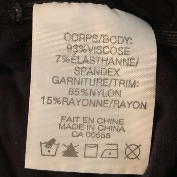 🎀Addition Elle 2X Black Around Neck Laced Front Ladies Designer Top - Picture 6 of 7